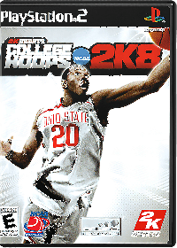 College Hoops 2K8 Playstation 2 US box art